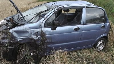 На автодороге "Джалиль – Сарманово" произошло опрокидывание автомобиля в кювет