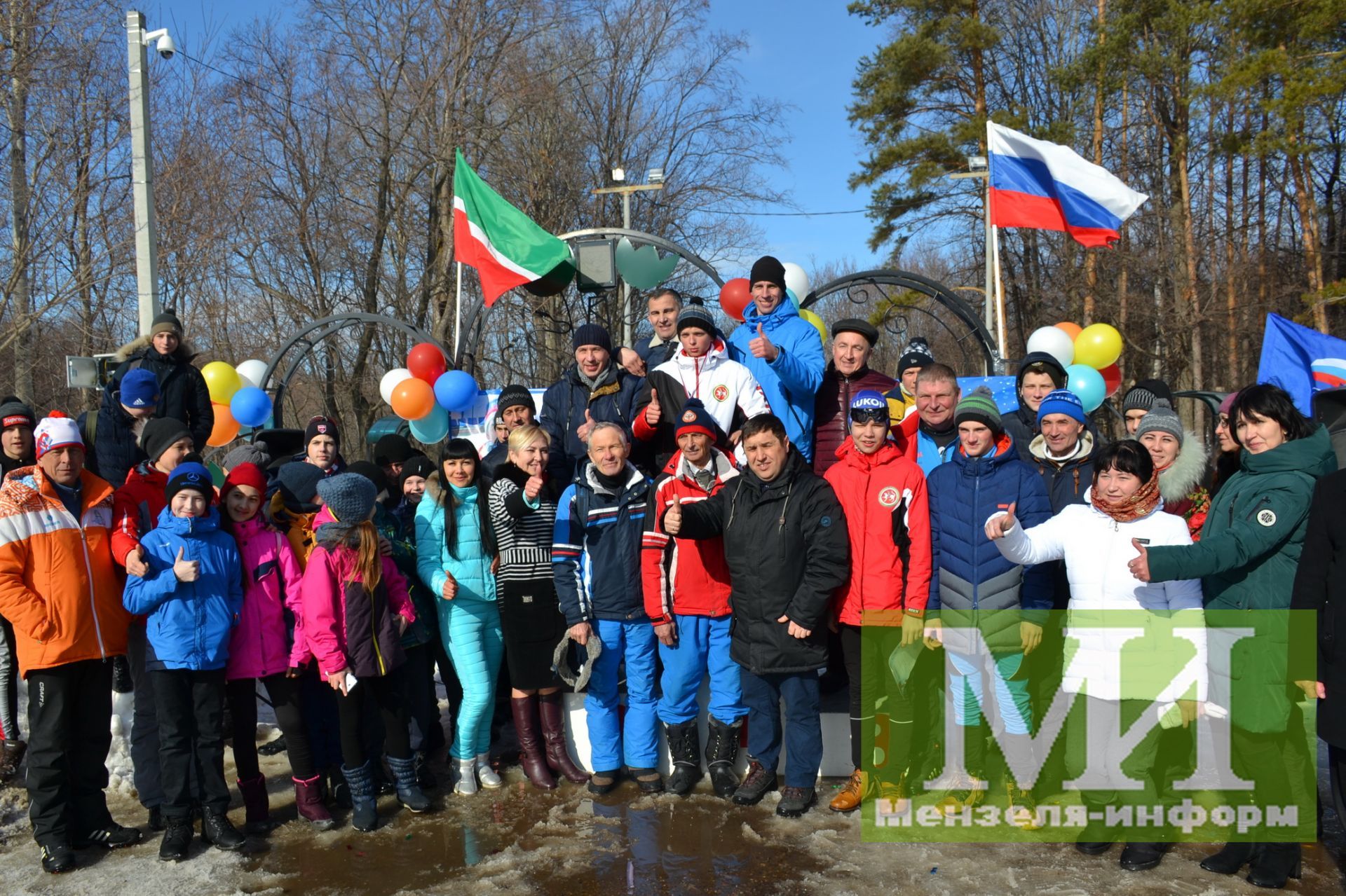 Сармановцы приняли участие в лыжных гонках