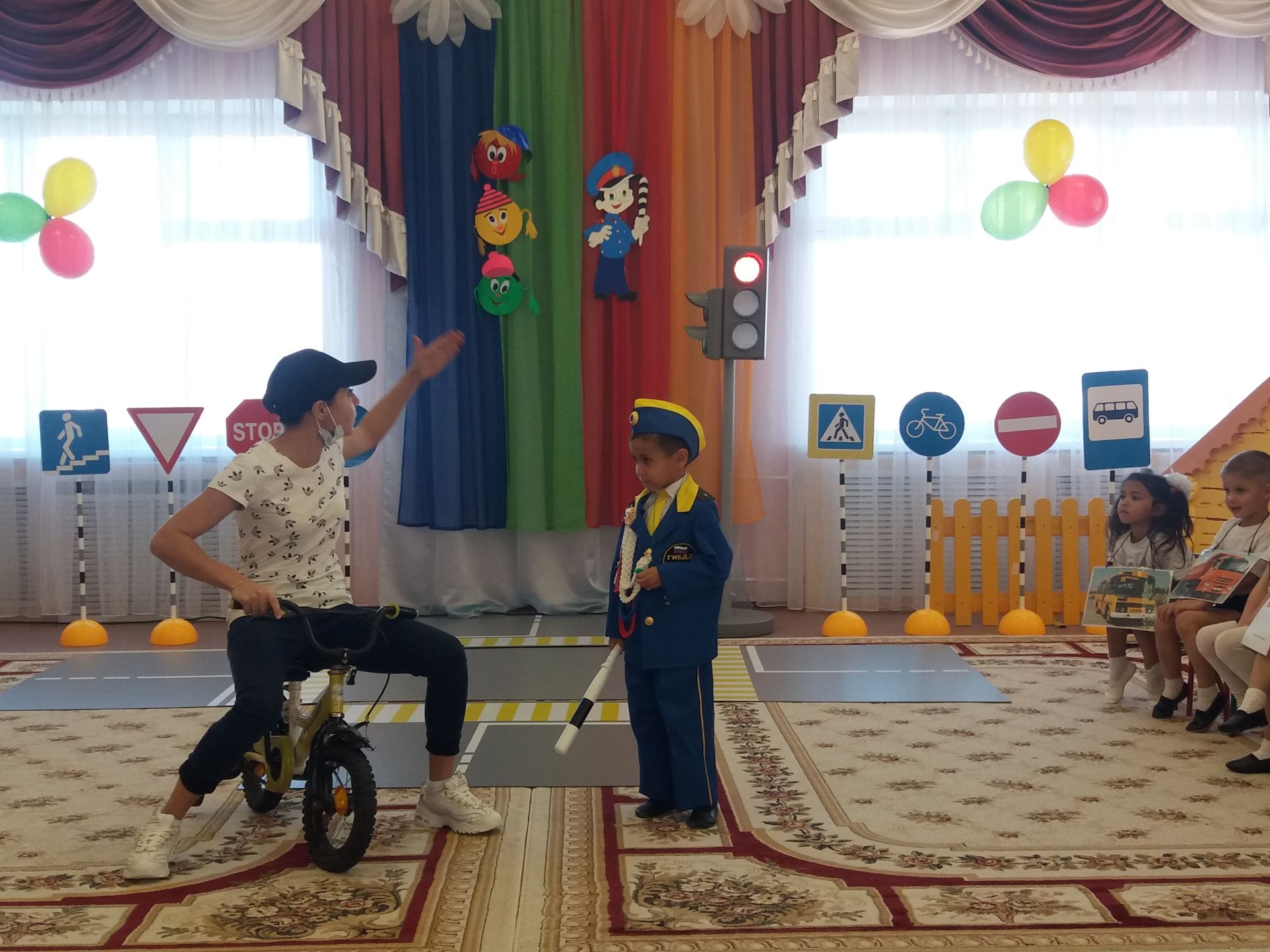 В детском саду «Сандугач» прошло мероприятие по правилам дорожного движения
