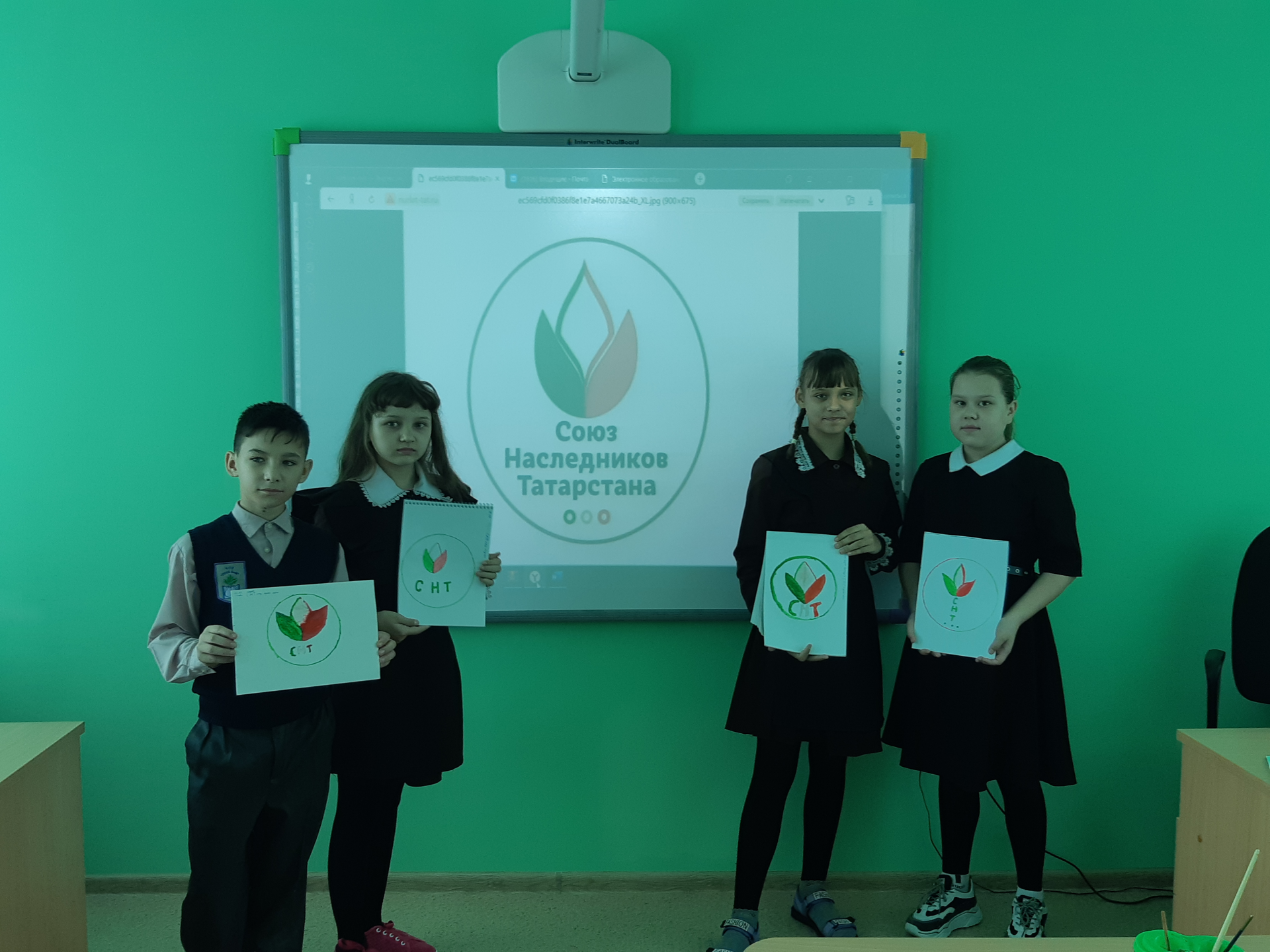 В Азалаковской школе отметили день рождения общественной организации «Союз наследников Татарстана»