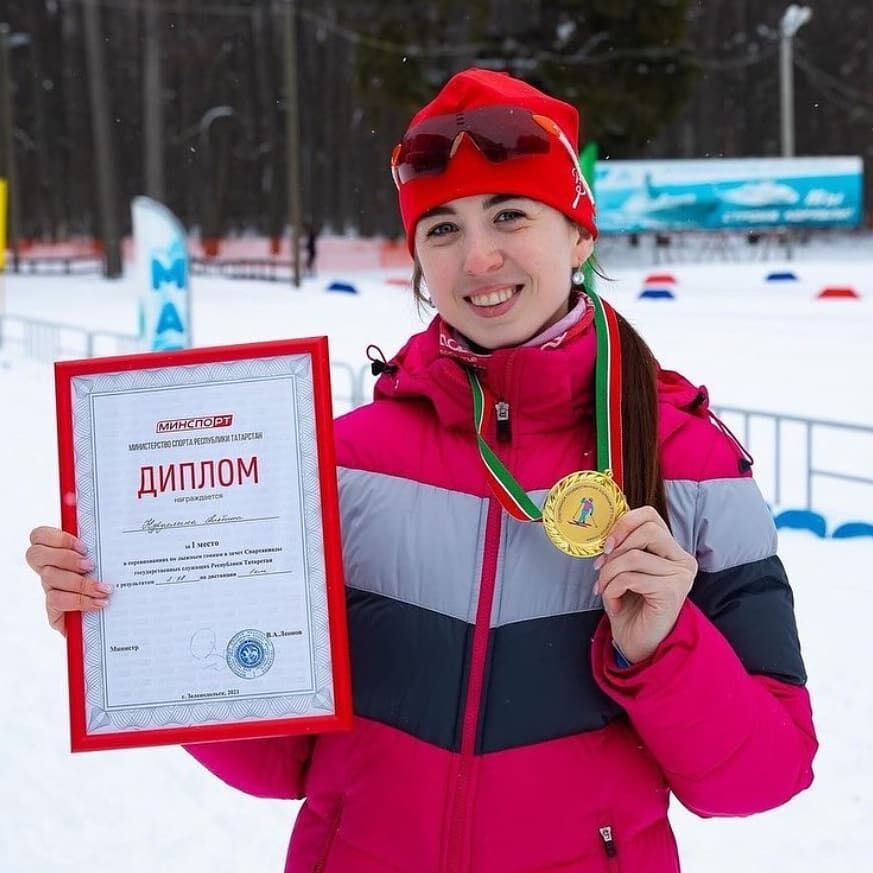 Спортсменка нашего района заняла 1 место в соревнованиях по лыжным гонкам