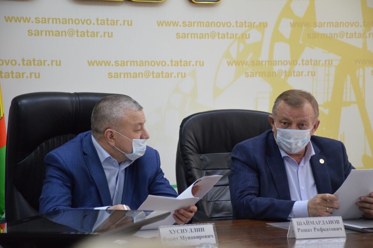 Председатель правления Татпотребсоюза Рашат Шаймарданов встретился с Главой района Фаритом Хуснуллиным
