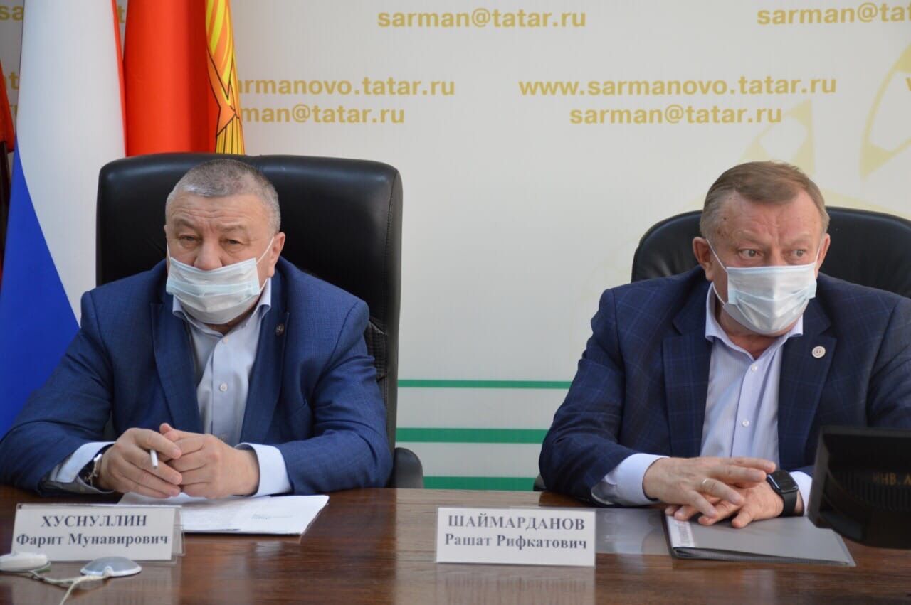 Председатель правления Татпотребсоюза Рашат Шаймарданов встретился с Главой района Фаритом Хуснуллиным