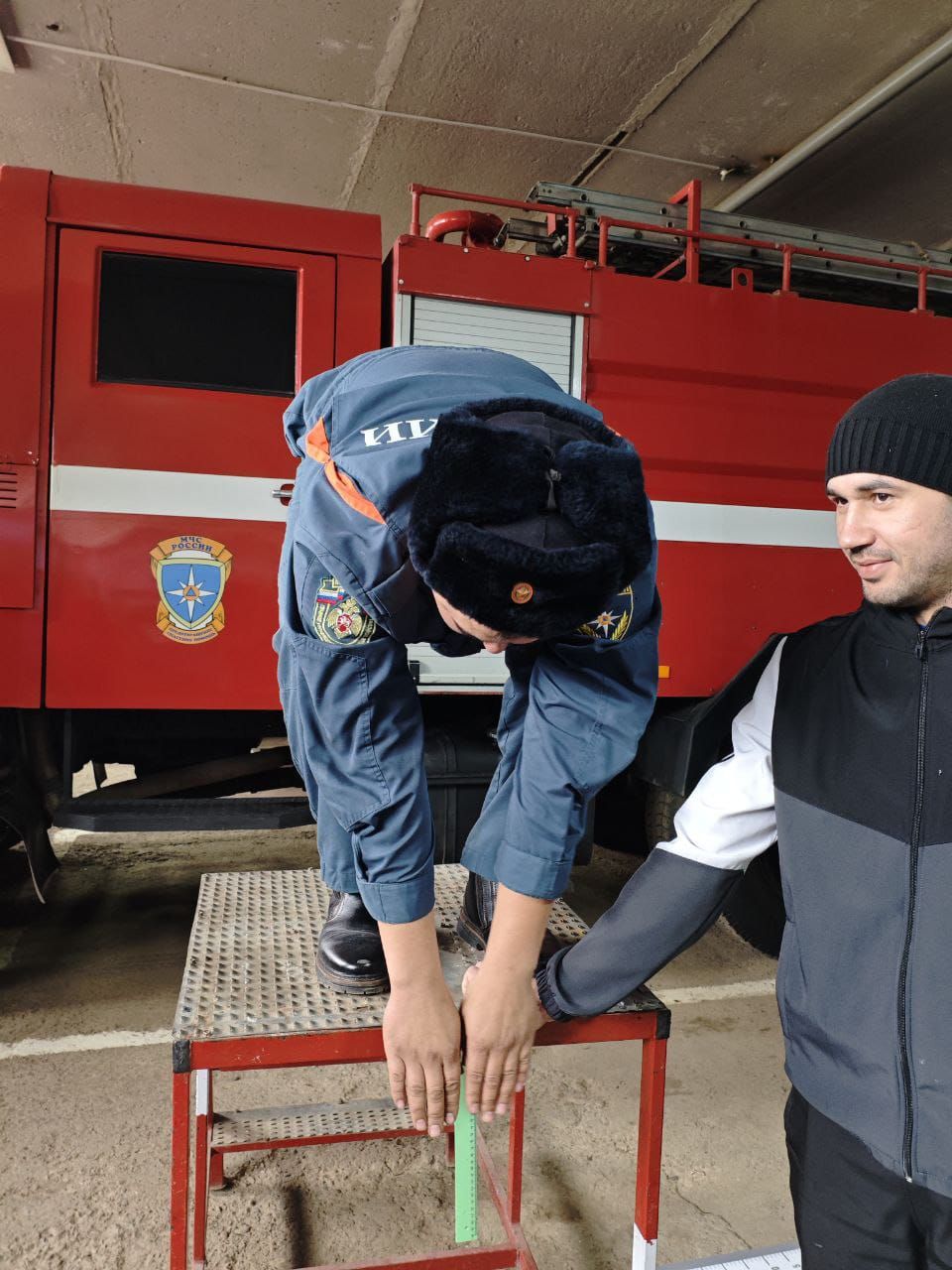 В Сармановской 131-й пожарно-спасательной части состоялась сдача нормативов ГТО