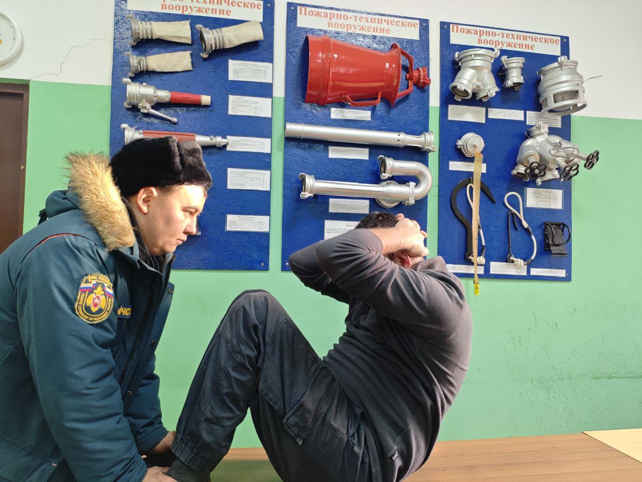 В Сармановской 131-й пожарно-спасательной части состоялась сдача нормативов ГТО