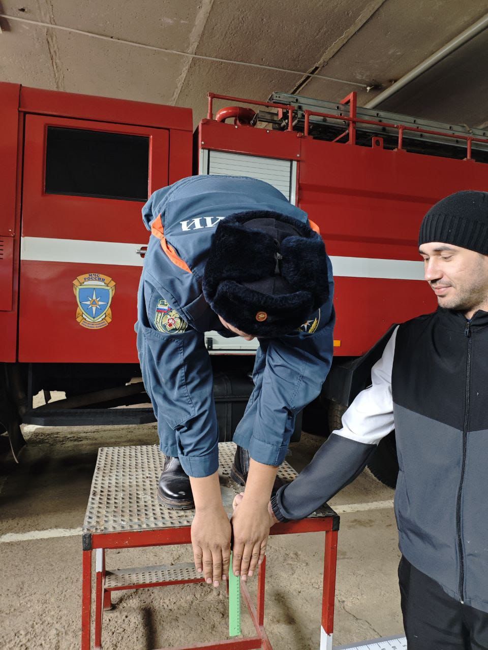 В Сармановской 131-й пожарно-спасательной части состоялась сдача нормативов ГТО