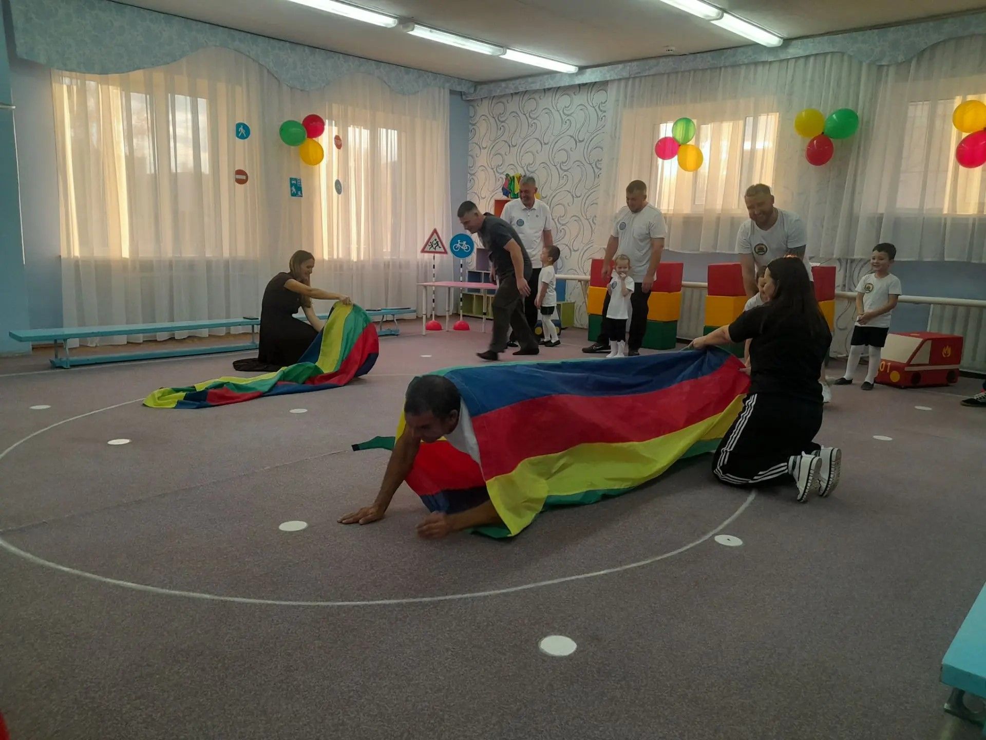 В Джалильском детском саду «Теремок» состоялась игра «Папы на старте»