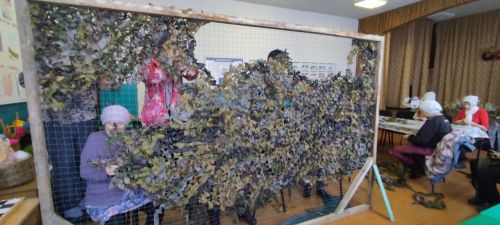 Югары Чыршылыда  маскировкалау челтәре үрәләр