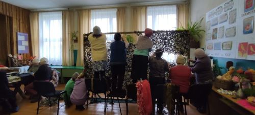 Югары Чыршылыда  маскировкалау челтәре үрәләр