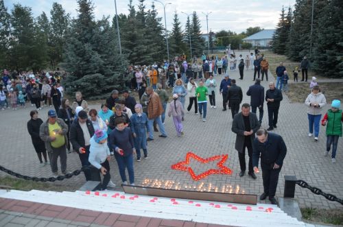 Сарманда «Хәтер шәме» акциясе үтте