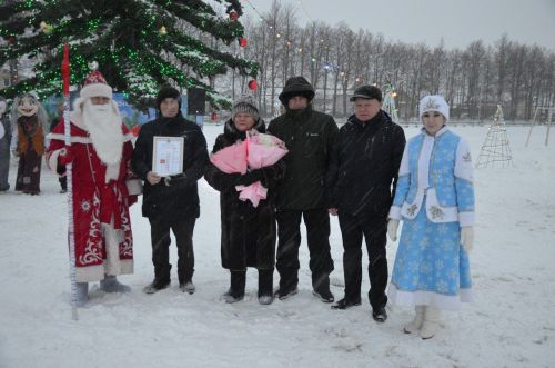 В районе торжественно открыли Центральную елку