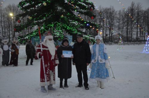 В районе торжественно открыли Центральную елку