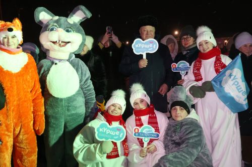Рождественская феерия озарила Сарманово