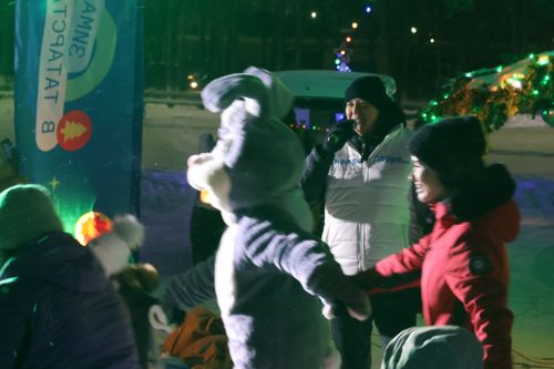 Рождественская феерия озарила Сарманово