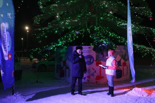 Рождественская феерия озарила Сарманово