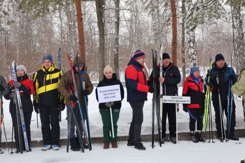 На соревнованиях по лыжам в Джалиле участвовали представители 21 района
