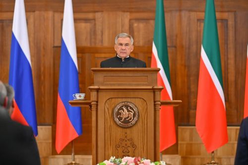 Сарман районы делегациясе ТР Рәисенең еллык юлламасын тыңлауда катнашты