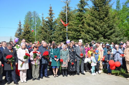В Сарманово отметили 78-летие Великой Победы