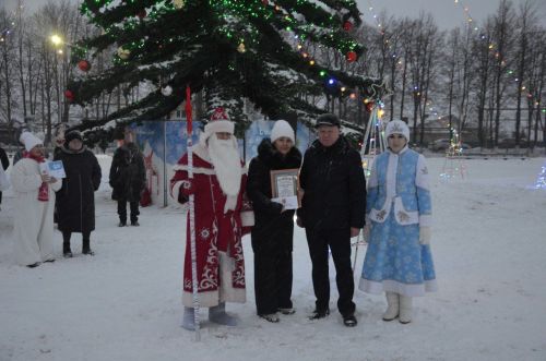 В районе торжественно открыли Центральную елку