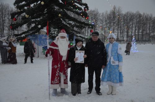 В районе торжественно открыли Центральную елку
