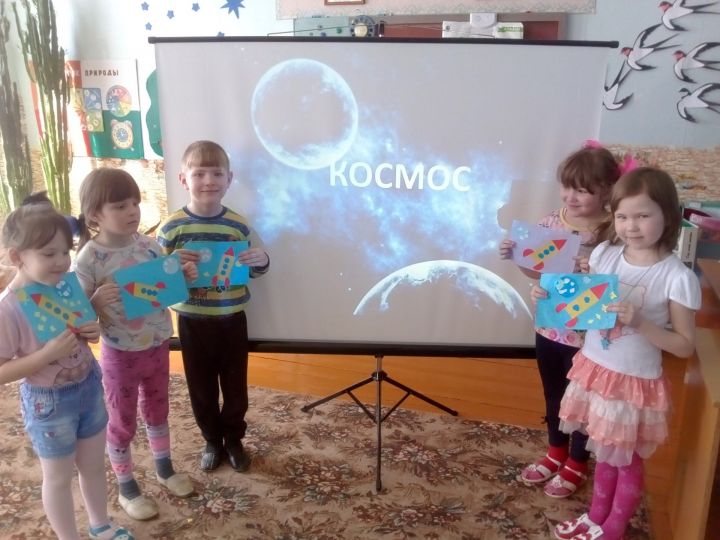 Сарайлы балалар бакчасы нәниләре дә  Космонавт булырга хыялланалар икән