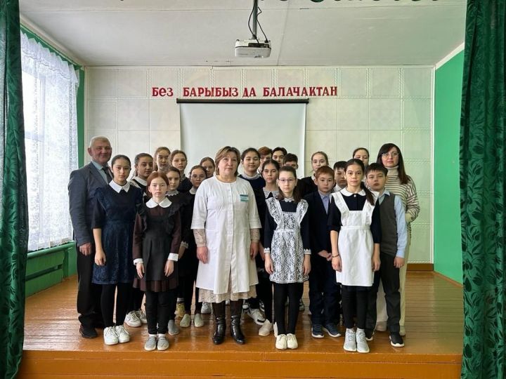 Мортыштамак мәктәбендә туберкулез турында лекция укыдылар