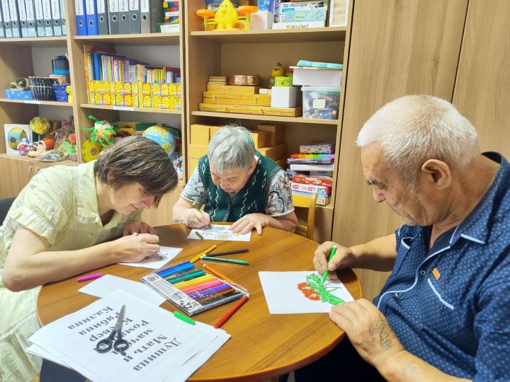 В Джалильском доме-интернате состоялось творческое занятие в рамках проекта «Активное долголетие»