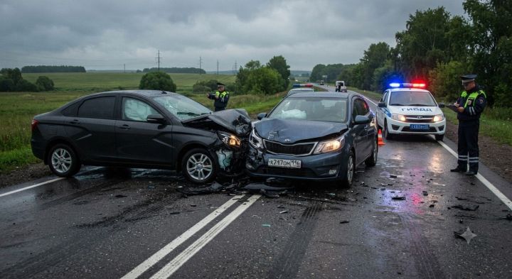 Водителям Сармановского района напоминают о суровых штрафах за выезд на встречную полосу