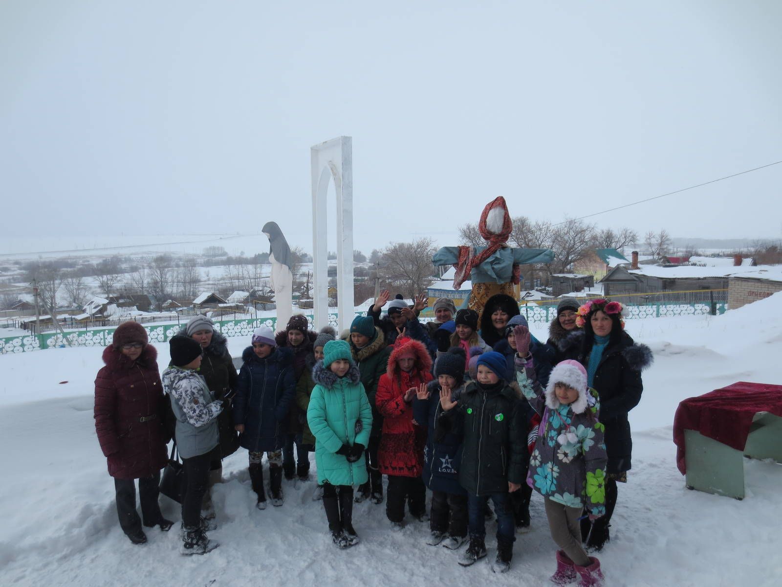 Жители с. Петровский Завод провели мероприятие, посвященное проводам зимы