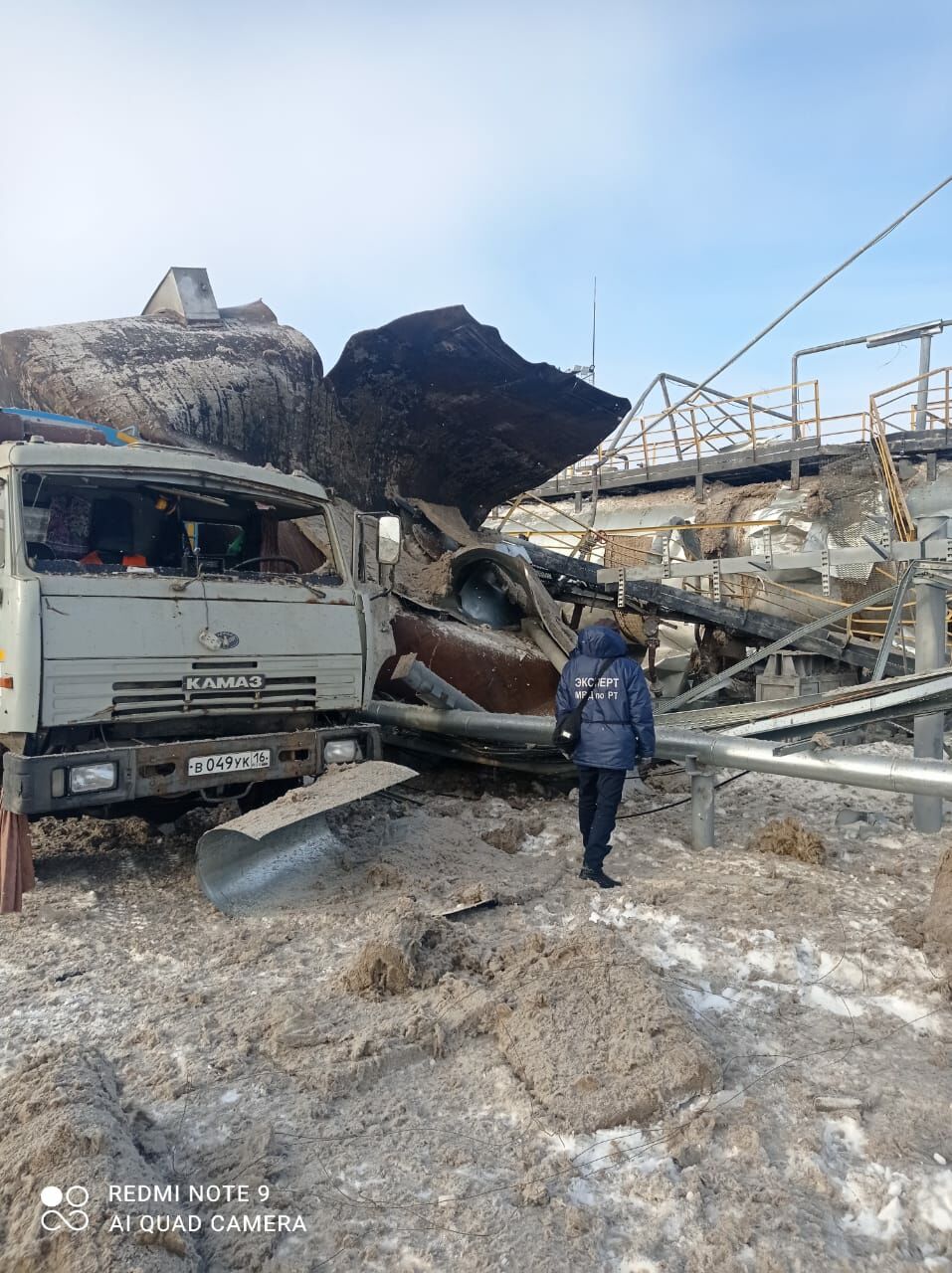 В селе Нуркеево произошел взрыв