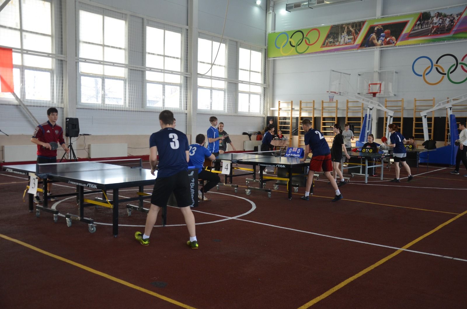 В Сарманово проходит финальный этап соревнований по настольному теннису в рамках Спартакиады обучающихся