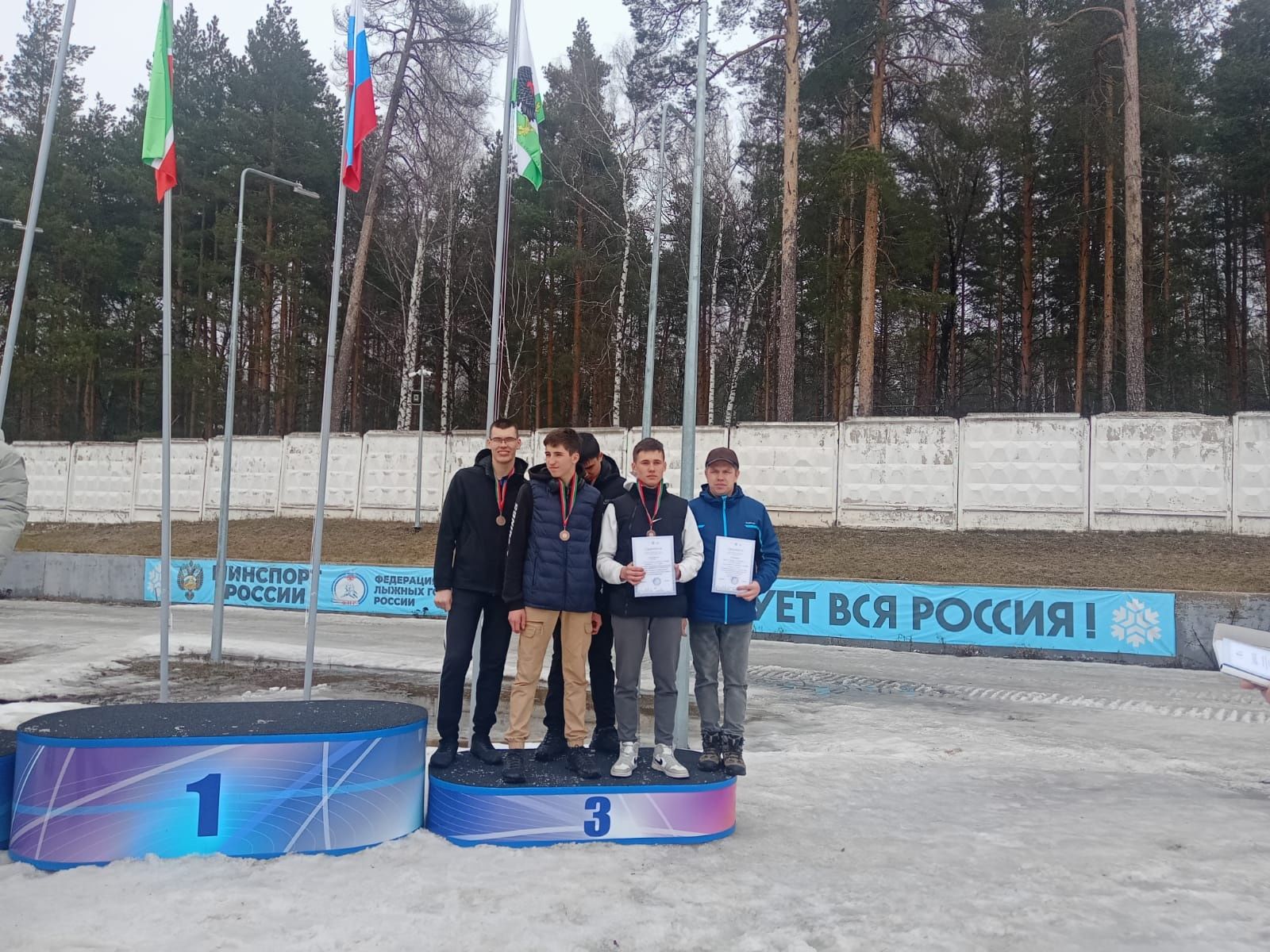Команда Сармановского аграрного колледжа стала третьей финальных соревнований по лыжным гонкам