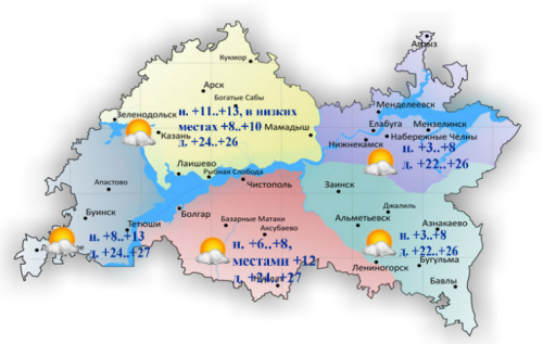 22 майга һава торышы һәм ай календаре