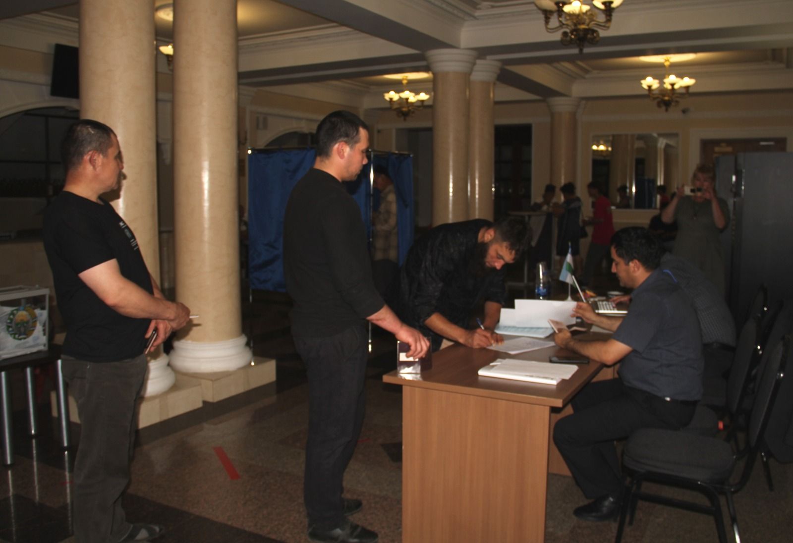 Районда яшәүче Үзбәкстан гражданнары алдан тавыш бирүдә катнаштылар