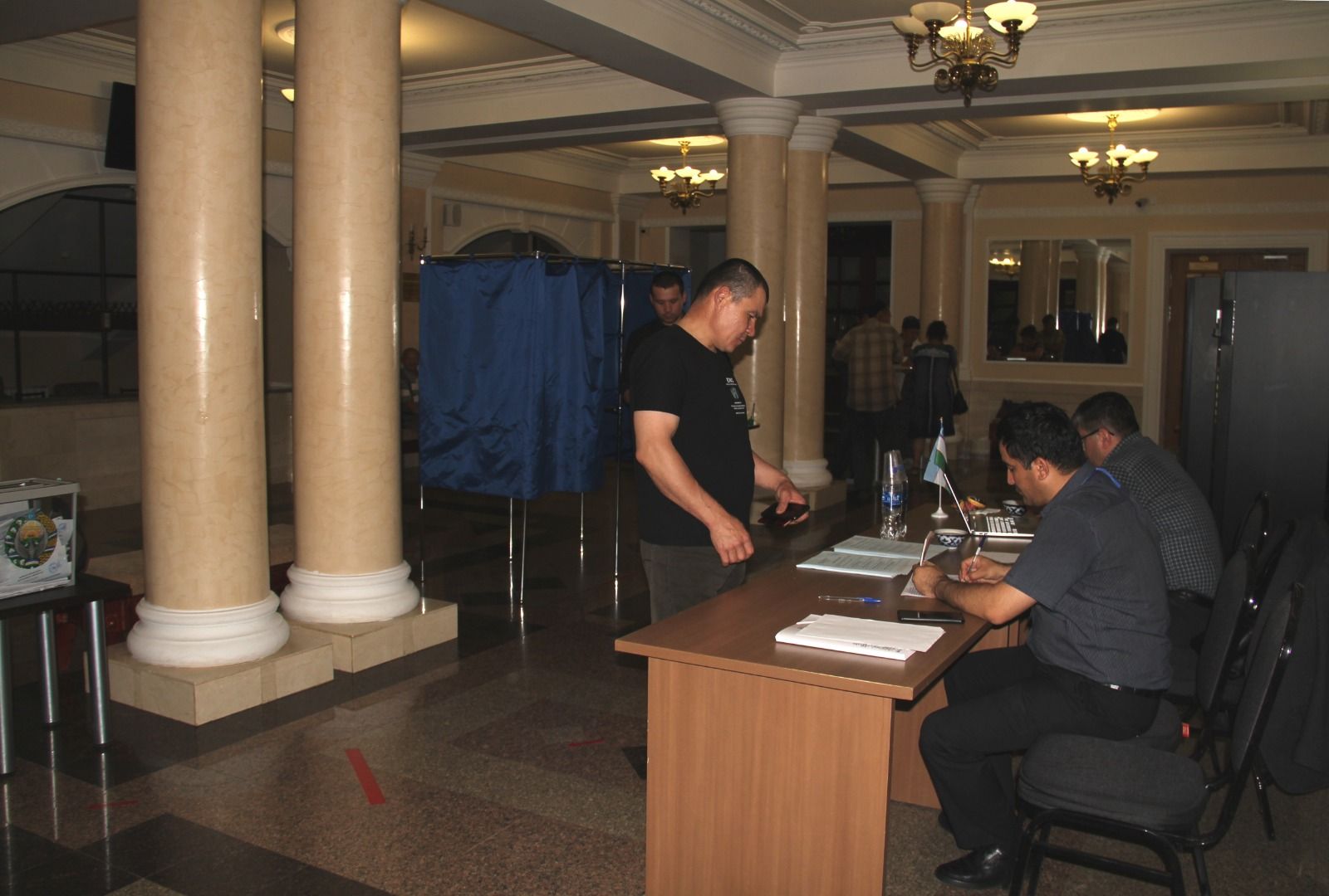 Районда яшәүче Үзбәкстан гражданнары алдан тавыш бирүдә катнаштылар