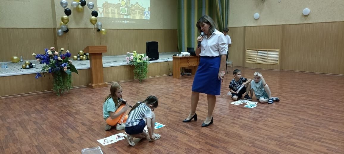Воспитанники пришкольного лагеря Джалильской гимназии продемонстрировали знания по ПДД