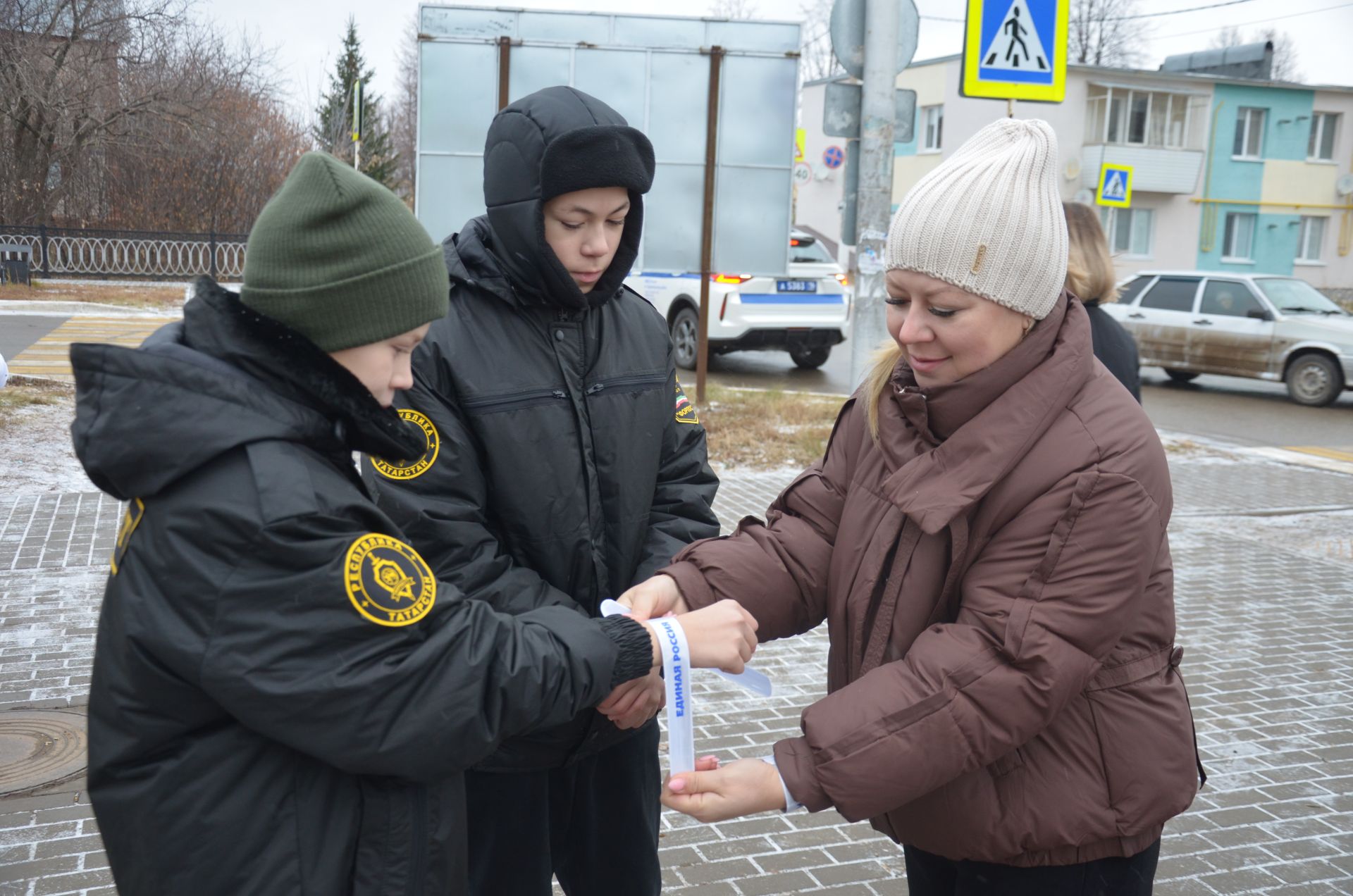 В Сарманово состоялась акция ко Дню памяти жертв ДТП