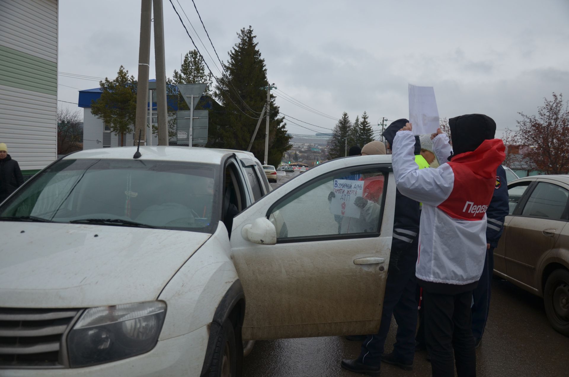 В Сарманово состоялась акция ко Дню памяти жертв ДТП