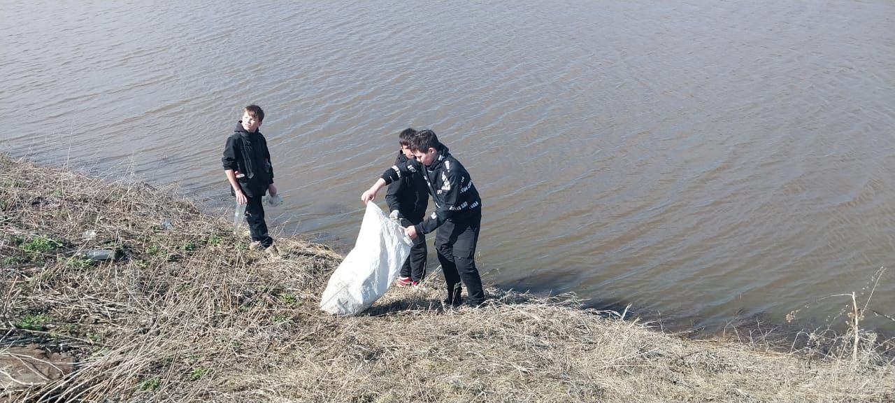 В Александровке очистили прибрежье реки