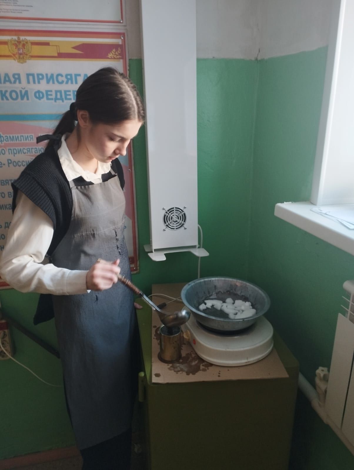 Ученики Саклов-Башской школы присоединились к акции «Окопная свеча»
