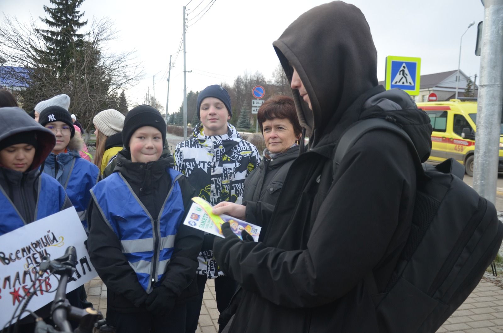 В Сарманово состоялась акция ко Дню памяти жертв ДТП