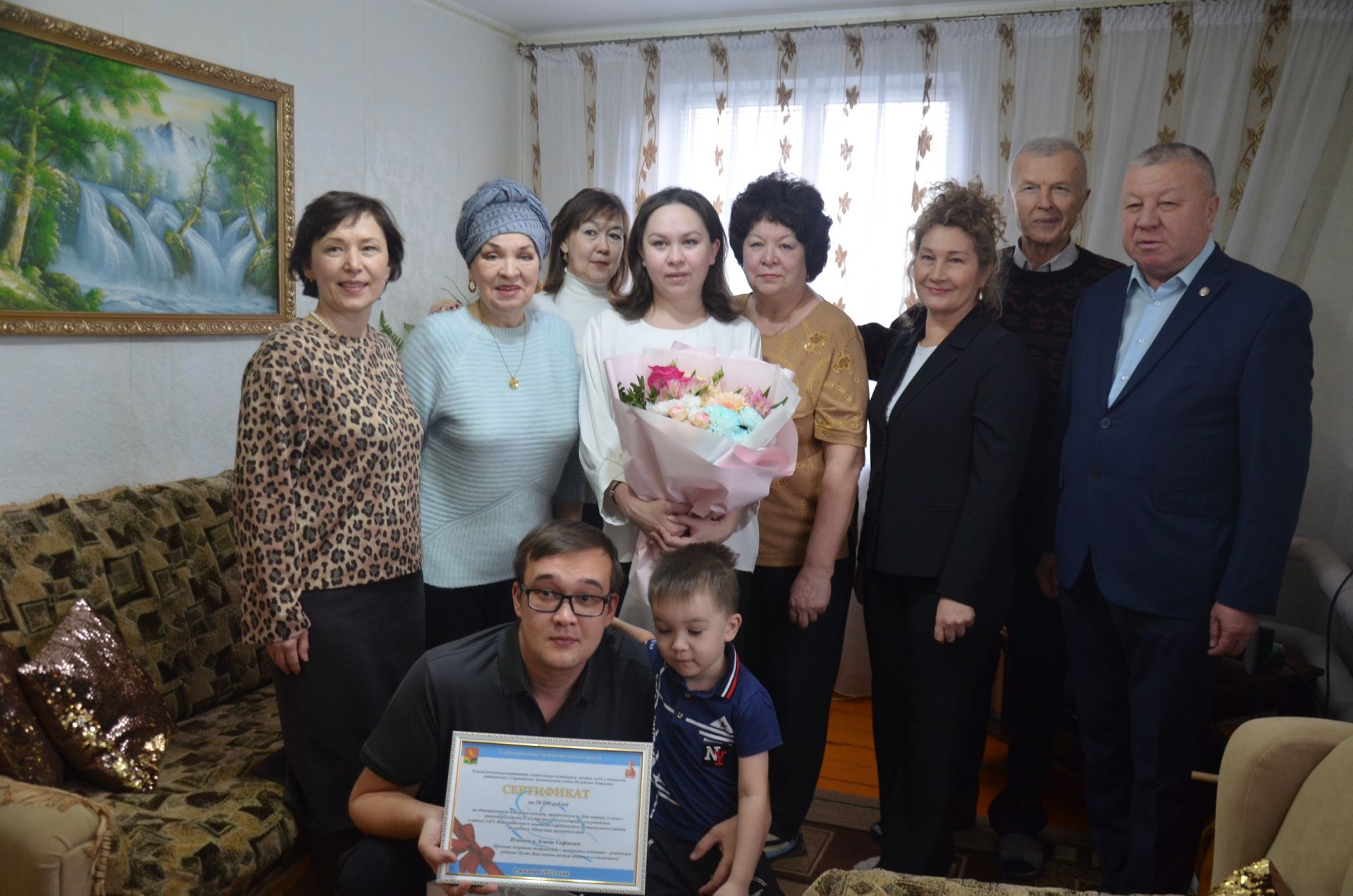 Сарманнан Сафиннар гаиләсен уллары туу белән котладылар