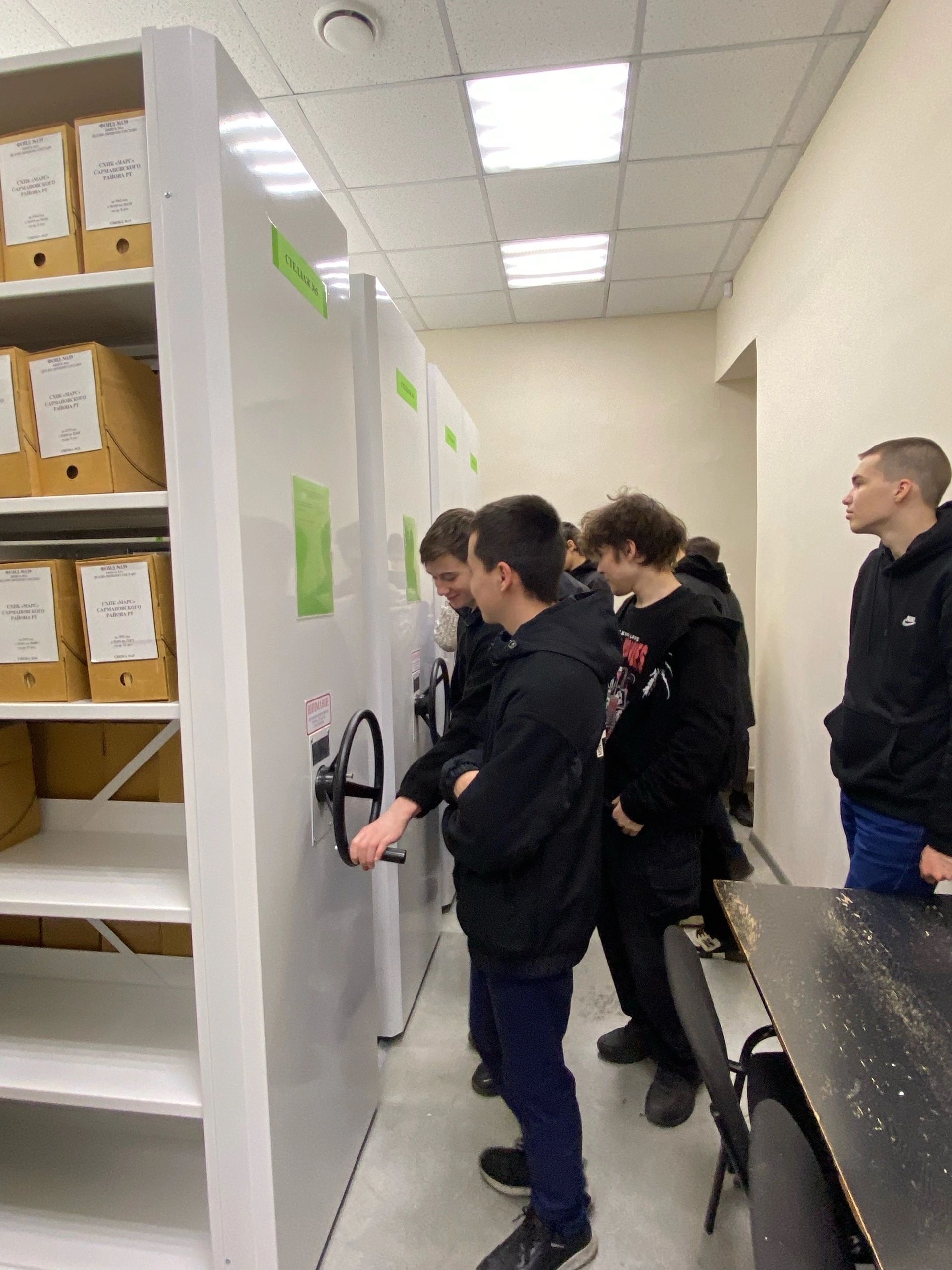 Район архивында “Сарман” газетасы белән бергә тарих саклана