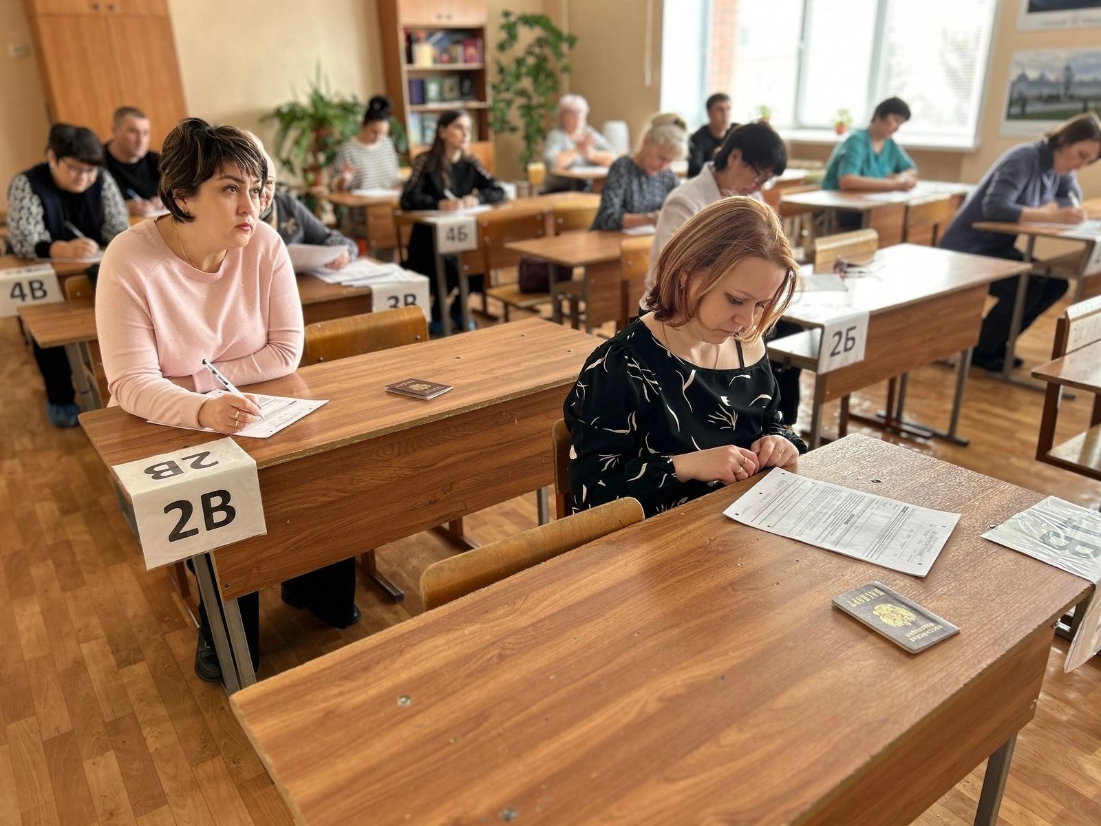 Родители Сарманово сдали пробный ЕГЭ по математике в рамках всероссийской акции
