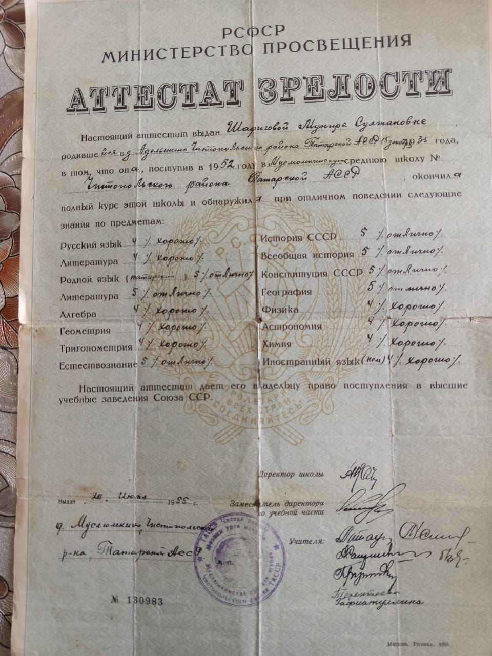 Мөнирә Шәяхмәтова сугыш елларын искә ала