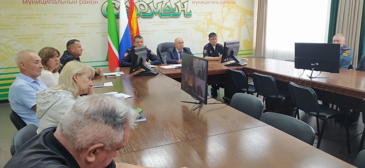Районная комиссия по обеспечению БДД приняла участие в республиканском заседании