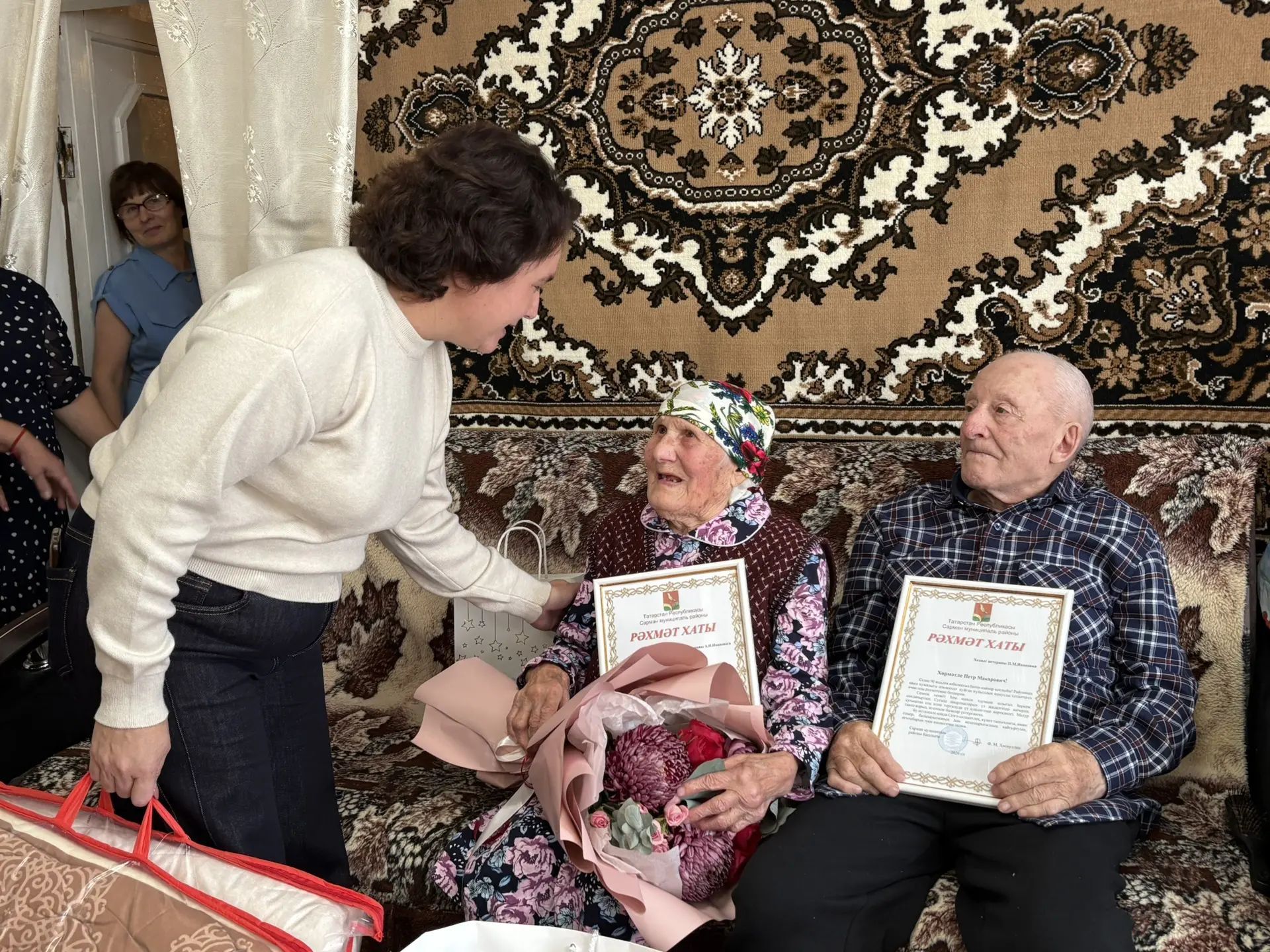 Петр һәм Анна Ивановлар 90 яшьлек юбилейларын бәйрәм иттеләр
