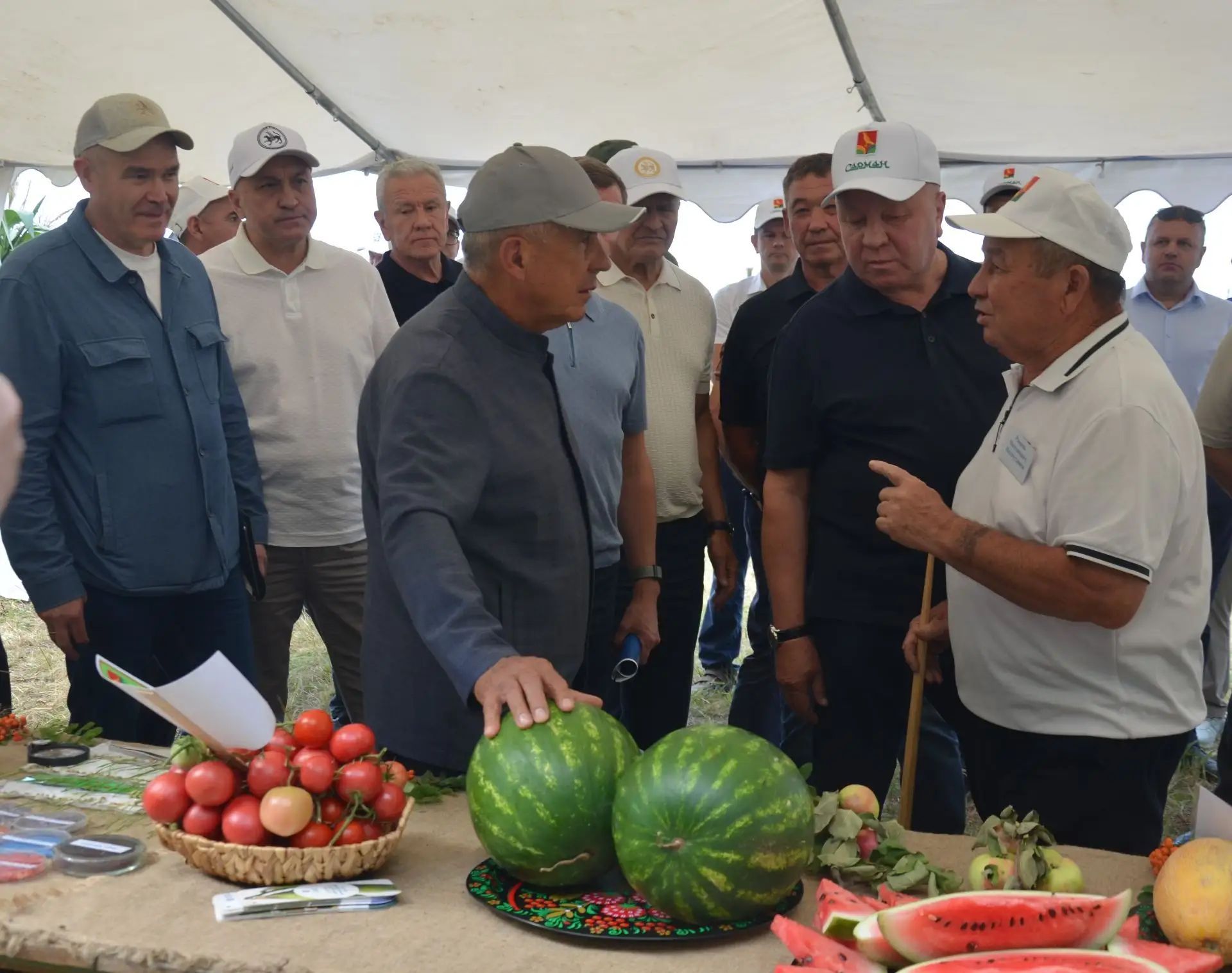 Районга Татарстан Рәисе Рөстәм Миңнеханов килде