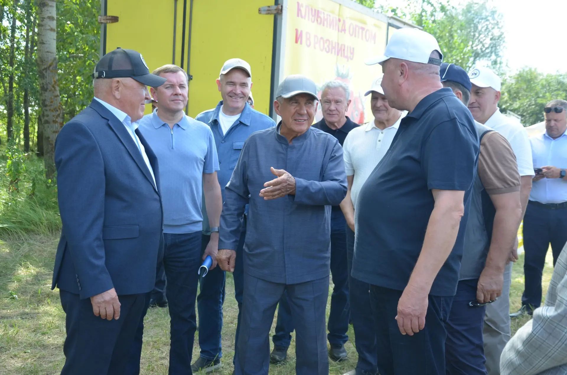 Районга Татарстан Рәисе Рөстәм Миңнеханов килде