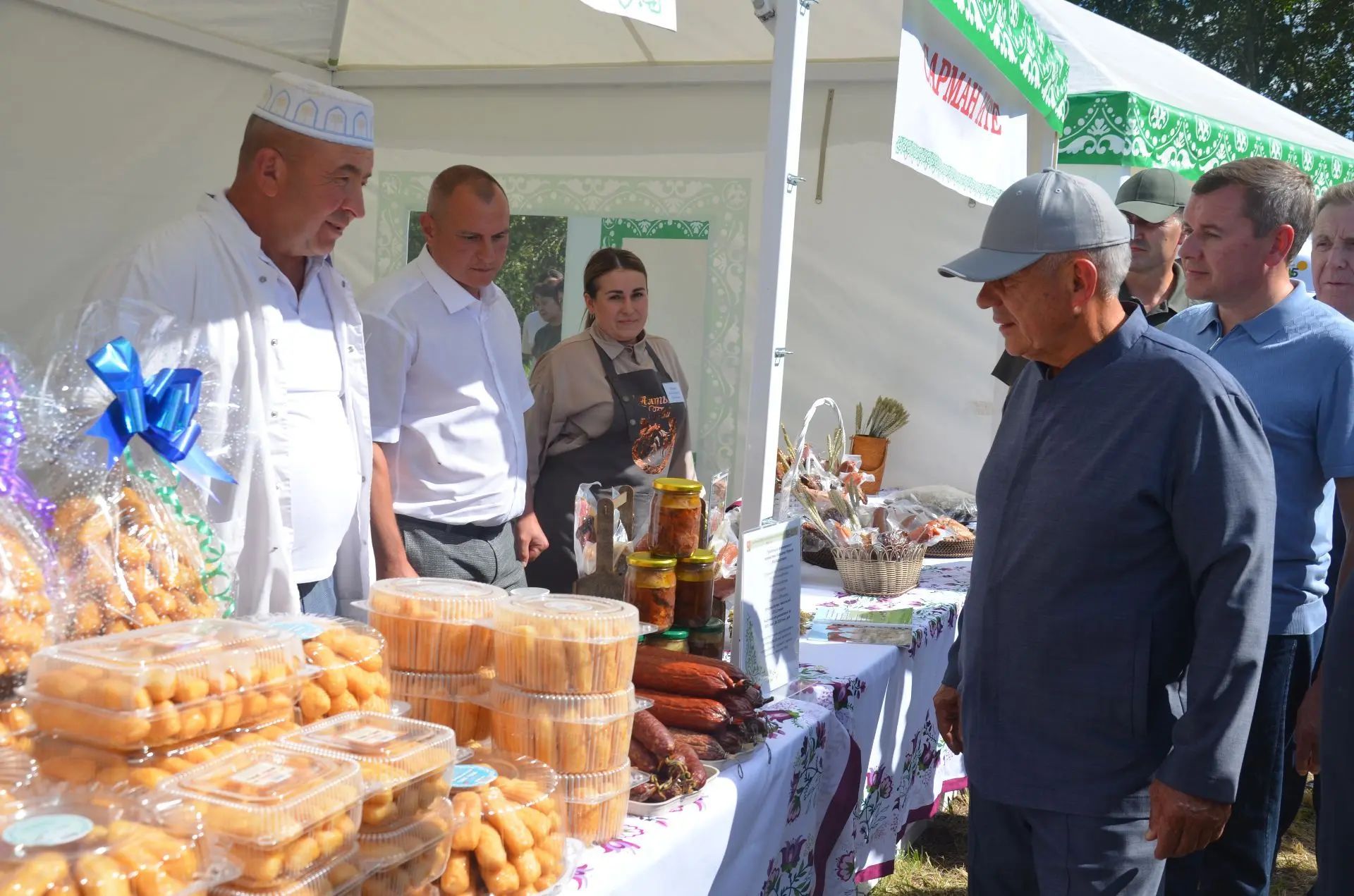 Районга Татарстан Рәисе Рөстәм Миңнеханов килде